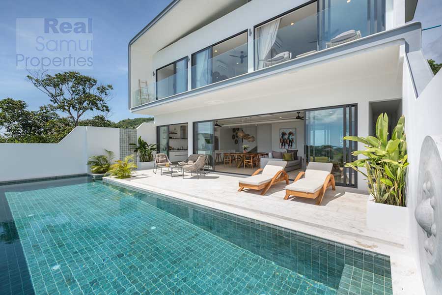 Newly Listed Contemporary 3-Bed Ocean View Villa, Bo Phut, North-East